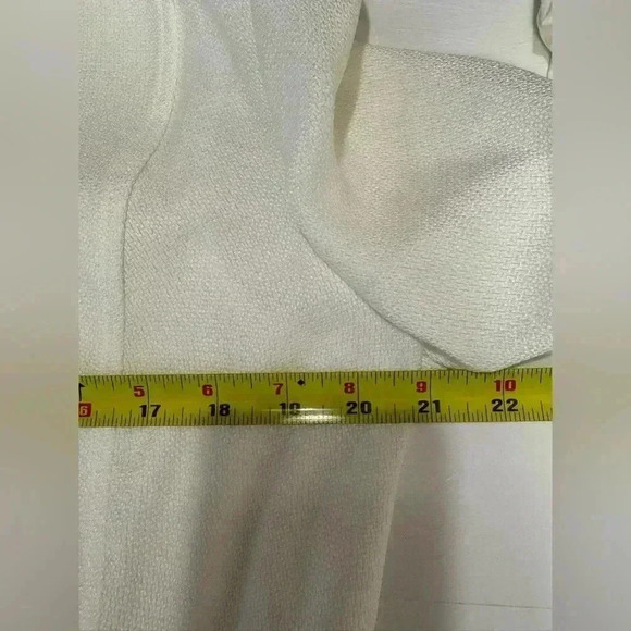 NWT Anne Klein women’s white open front dress jacket formal wear size medium - Picture 10 of 12